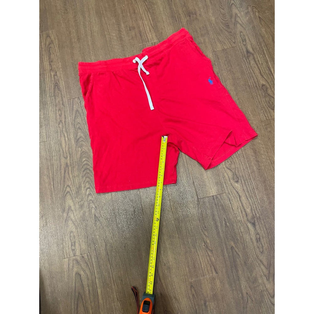 Polo Ralph Lauren Mens 3XL Red Knit Shorts Pony Logo Drawstring Lounge 3XTG - Picture 5 of 9